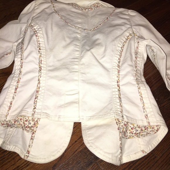 Free People White Denim Jacket - Picture 5 of 5